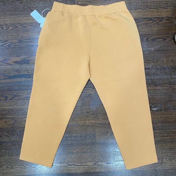 NEW Hayet Rida x Leze Marigold Yellow Elastic Waist Track pants Plus Size 3XL - Picture 8 of 9